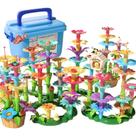 Brinquedos de construção de jardins de flores TEMI 138 PCS para meninas de 3 a 8 anos
