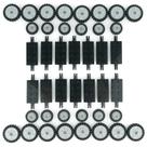 Brinquedos de construção Pasacho City Car Wheels Pneus Eixos 70 unidades Brinquedos de construção Pasacho City Car Wheels Pneus Eixos 70 unidades