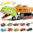 Brinquedos de dinossauro SpringFlower Caminhão de dinossauro com 10 carros de 3 a 5 anos