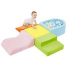 Brinquedos de escalada QUCHI de 5 peças para crianças pequenas com caixa de bolas de espuma