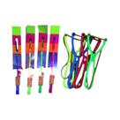 Brinquedos De Foguete LED Para Crianças, Catapulta De Borracha, Helicóptero Com Luz, Diversão Em