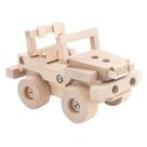 Brinquedos de madeira montados, modelos de carros e veículos para crianças