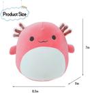 Brinquedos de pelúcia, fofo axolotl pelúcia animal pelúcia travesseiro 3D
