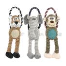 Brinquedos de pelúcia interativos para cães com guinchos para brincar e mastigar Brinquedos de pelúcia interativos para cães com guinchos para brincar e mastigar
