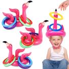 Brinquedos de piscina infláveis Flamingo Ring Toss Game 15 unidades Camlinbo