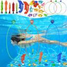 Brinquedos de piscina Jasonwell Diving Rings Swim Thru 28 unidades para crianças