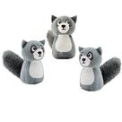 Brinquedos de reposição para cães Outward Hound Squeakin' Racoon, pacote com 3 Brinquedos de reposição para cães Outward Hound Squeakin' Racoon, pacote com 3