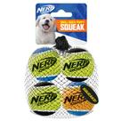 Brinquedos de tênis para cães Nerf Dog com guincho interativo, 4 unidades Brinquedos de tênis para cães Nerf Dog com guincho interativo, 4 unidades