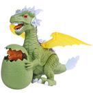 Brinquedos Dinossauro com Filhote Edição Renascimento 2 em 1 Emite Som e Luz.
