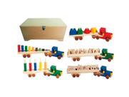 Brinquedos Educativos - Baú Carreta Didáticas 5 Carretas