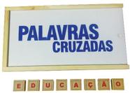 Brinquedos Educativos - Jogo Palavras Cruzadas 50 Peças