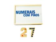 Brinquedos Educativos - Numerais Com Pinos 54 Peças