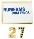 Brinquedos Educativos - Numerais Com Pinos 54 Peças