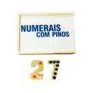 Brinquedos Educativos - Numerais Com Pinos 54 Peças