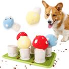 Brinquedos educativos para cães Squeaky Snuffle, brinquedo de pelúcia para animais de estimação, brinquedos coloridos para mastigar IQ para cães e brinquedos para filhotes, brinquedos de pelúcia interativos fofos, brinquedos de pelúcia para caça e
