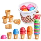 Brinquedos empilháveis JoyCat Ice Cream Preschool Learning 30 unidades de 3 a 5 anos