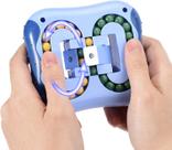 Brinquedos giratórios de feijão mágico Descompressão Girando Pequenas Contas Fidget Spinner Brinquedos de cubo mágico para crianças unissex Brinquedos educativos de quebra-cabeçaÍndigo