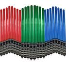 Brinquedos infláveis de espada com sabre de luz Majika 8 verde 8 vermelho 8 azul