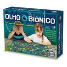 Brinquedos Jogo Olho Biônico, Jogo de Tabuleiro de Atenção e Rapidez, 2 a 6 Jogadores, 4 Anos, 120 Cartões e 60 Fichas