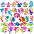 Brinquedos Mini Pop Fidget a granel, 30 pacotes de animais oceânicos para crianças