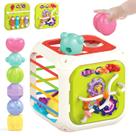 Brinquedos Montessori MINGKIDS 7 em 1 para crianças de 1 ano com xilofone