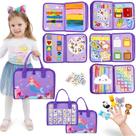Brinquedos Montessori para crianças Busy Board Esjay com 10 atividades Brinquedos Montessori para crianças Busy Board Esjay com 10 atividades