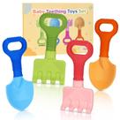 Brinquedos mordedores para bebê Nothomme em silicone 15 cm, 3+ meses