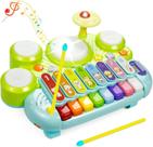 Brinquedos musicais Marstone para crianças de 1 a 3 anos: piano, xilofone, tambor