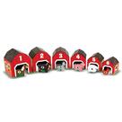 Brinquedos para aprendizagem de números Melissa e Doug Nesting Barns 2+ Brinquedos para aprendizagem de números Melissa e Doug Nesting Barns 2+