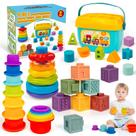 Brinquedos para bebês Montessori GJOF2YK de 6 a 18 meses com conjunto de brinquedos sensoriais