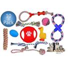Brinquedos para cães brinquedos para cães 10 pack para cães grandes a brinquedos de mastigar duráveis a corda trançada forte de alta qualidade