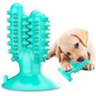 Brinquedos para cães escova de dentes para cães brinquedos para mastigar filhote de cachorro dental higiene bucal brinquedo de escova de borracha natural resistente à mordida cão
