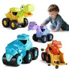 Brinquedos para caminhões de construção Dimoarch Dinosaur 18m+ Kids 4 unidades