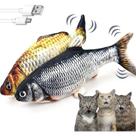 Brinquedos para gatos 2 pack flopping fish cat toys para interior elétrico movendo peixe style2