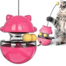 Brinquedos para gatos brinquedos atraentes para gatos com dispensação de alimentos aumentam o exercício físico, melhoram a inteligência, vermelho