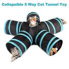 Brinquedos para gatos brinquedos para gatos túnel de gato interno Túnel de brincar de animal de estimação de 1/5 vias tubo de túnel dobrável espiada