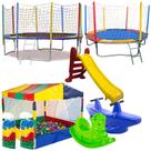 Brinquedos para meninos e meninas com cama elástica3,05m 2,30m piscina de bolinhas 1,50m escorregador médio gangorras Brinquedos para meninos e meninas com cama elástica3,05m 2,30m piscina de bolinhas 1,50m escorregador médio gangorras