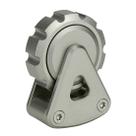 Brinquedos Pocket Ferris Wheel Fidget para adultos, girador de mesa 2 em 1, Gear Metal Fidgets, escultura de escritório, decoração de casa, brinquedo para aliviar o estresse para homens e mulheres adolescentes (aço inoxidável cinza lixado)