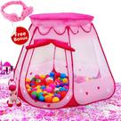 Brinquedos Princess Tent para menina de 1 ano com caixa de bolas e estojo