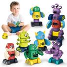 Brinquedos robóticos magnéticos Cooldele STEM para crianças de 3 a 8 anos com caixa de armazenamento