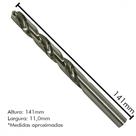 Broca Aco Rapido Irwin 11,0Mm - Kit C/5 Unidades