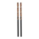 Broca aco rapido profissional, industrial, para metal, 2,5 x 57mm, aco m2, 2pcs // gross