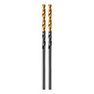Broca aco rapido profissional, nitreto de titanio, para metal, 2mm, 2pcs // gross