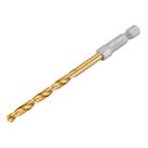 Broca aco rapido profissional, nitreto de titanio, para metal, 5mm, haste sextavada, 1pc // mtx