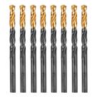 Broca aco rapido profissional, nitreto de titanio, para metal, 7,5mm, 8pcs // gross Broca aco rapido profissional, nitreto de titanio, para metal, 7,5mm, 8pcs // gross