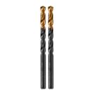 Broca aco rapido profissional, nitreto de titanio, para metal, 7mm, 2pcs // gross