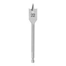 Broca chata para madeira 22 x 150 mm haste sextavada 1pc mtx