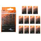 Broca de aço rápido helicoidal mayle 1/16''a 1/4'' c/13pçs kit12 Broca de aço rápido helicoidal mayle 1/16''a 1/4'' c/13pçs kit12