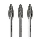 Broca de carboneto LU&MN SH-5 em forma de chama rotativa de tungstênio Broca de carboneto LU&MN SH-5 em forma de chama rotativa de tungstênio