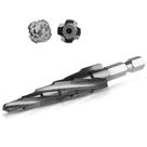 Broca de degrau IRONANT Cobalt M35 3/16 a 1/2 com revestimento de TiAlN Broca de degrau IRONANT Cobalt M35 3/16 a 1/2 com revestimento de TiAlN